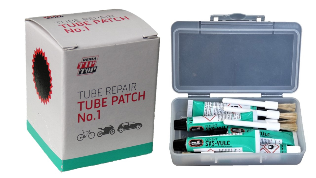 Preview: Vulcanizing solution - tube patches - set No.1 (Ø 35 mm)