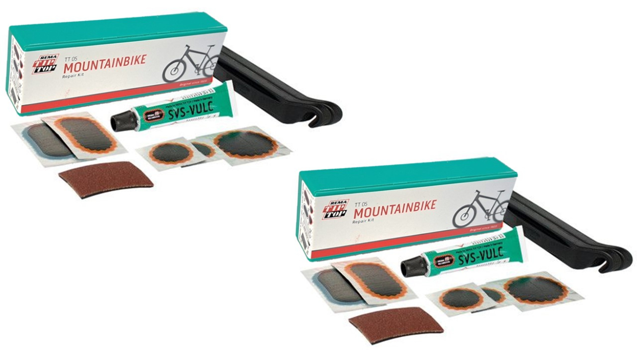 2er-Pack REMA TIP TOP Fahrrad- Flickzeug / Reparatur-Set TT 05 MTB/ATB