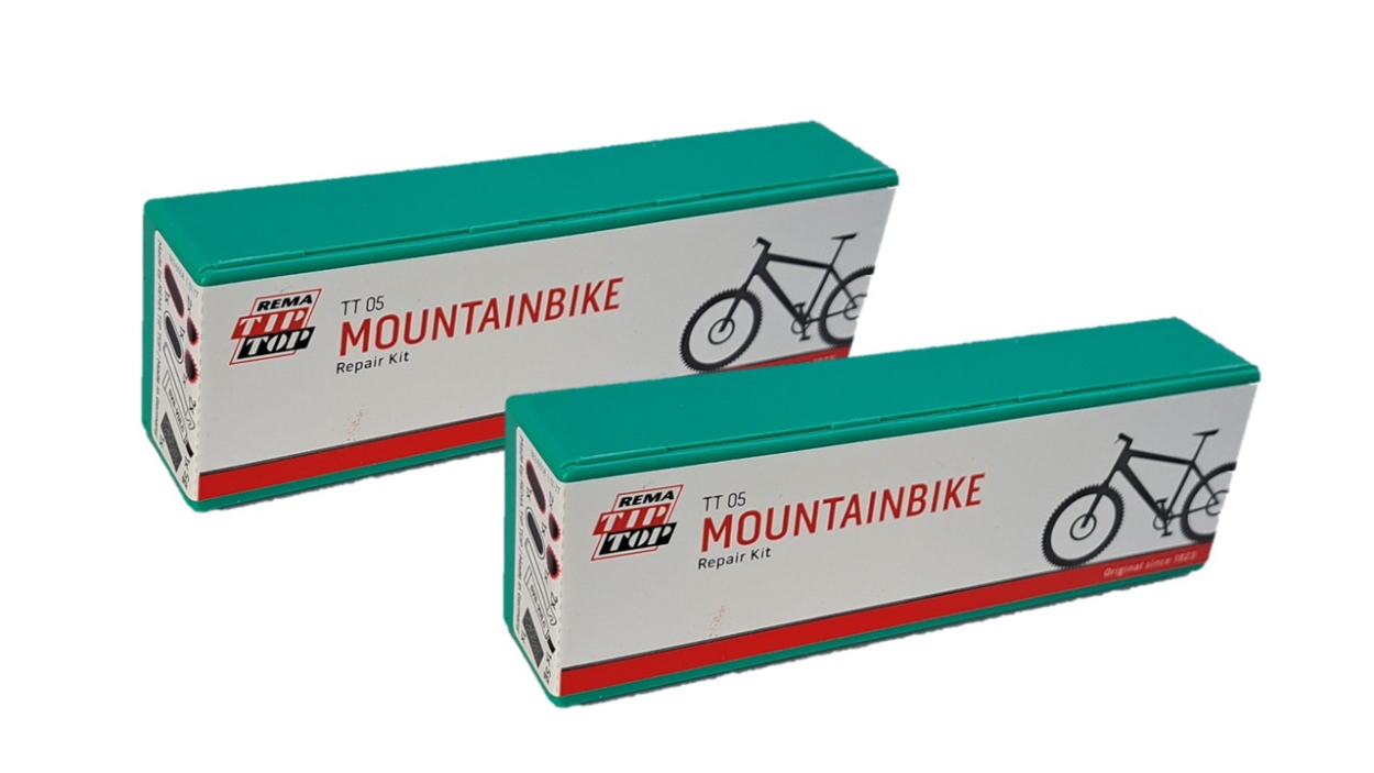 2er-Pack REMA TIP TOP Fahrrad- Flickzeug / Reparatur-Set TT 05 MTB/ATB