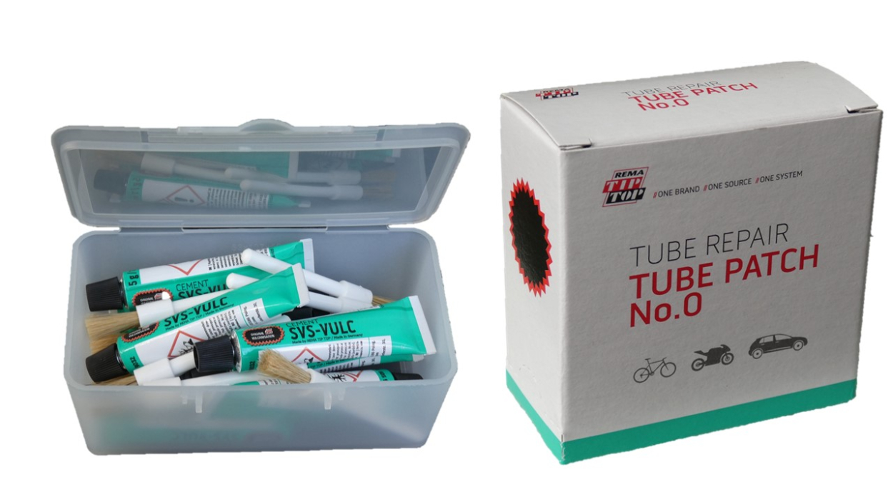 Preview: Vulcanizing solution - tube patches - set No.0 (Ø 30 mm)