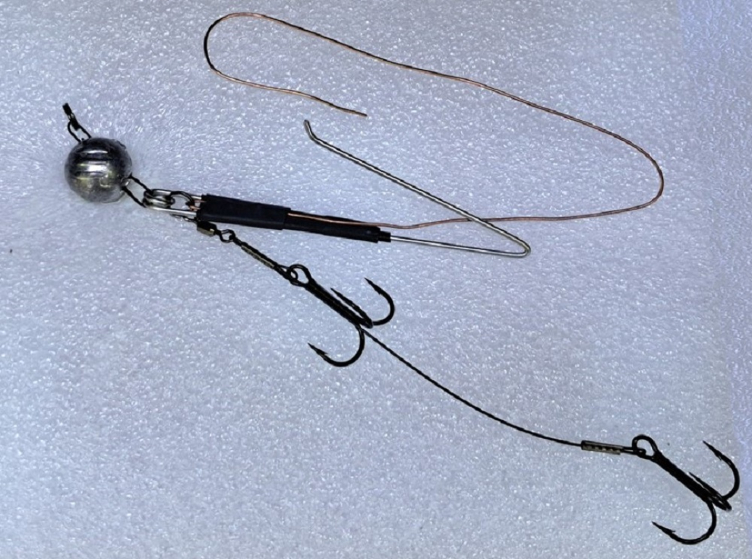 fishingglue-Raubfischsystem 14-16 cm; Modell: DRAHT Bleikopf