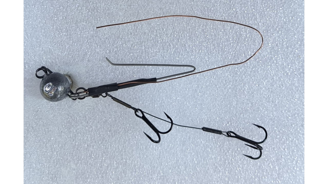 fishingglue-Raubfischsystem 08-11 cm; Modell: DRAHT Bleikopf