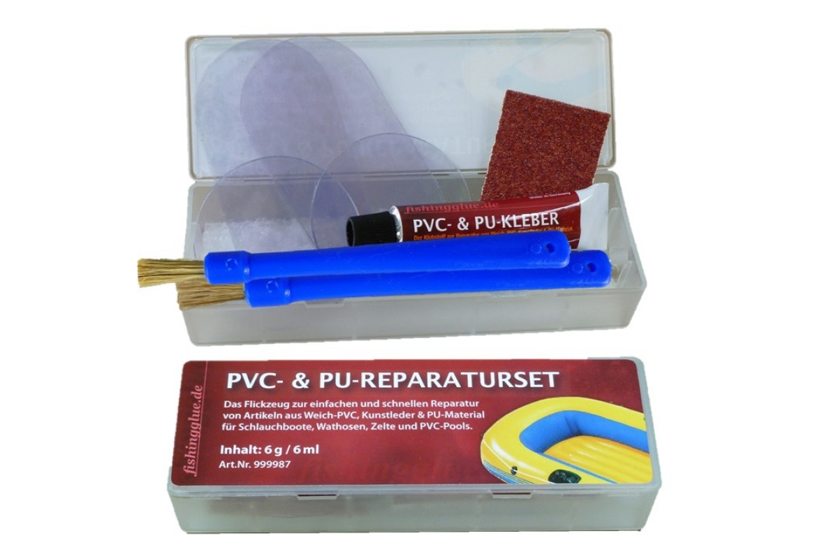 PVC & PU Reparatur-Set XL – Flickzeug Für Schlauchboot, Zelt, Pool & Mehr
