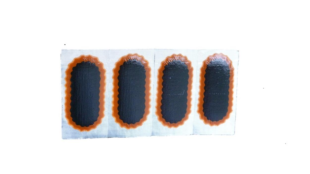 Vulcanizing solution - tube patches - set No.F2 (50 x 25 mm)