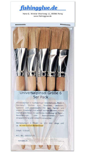Universalpinsel Größe 6 - 5er Pack