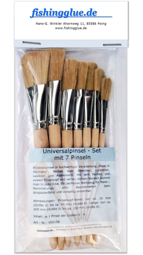 Universal Brush set with 7 brushes