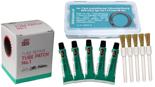 Vulcanizing solution - tube patches - set No.1 (Ø 35 mm)