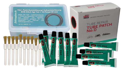Vulcanizing solution - tube patches - set No.0 (Ø 30 mm)