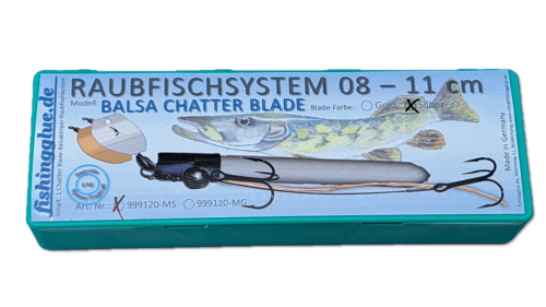 fishingglue Predator System 08-11 cm; Model: BALSA Chatter Blade