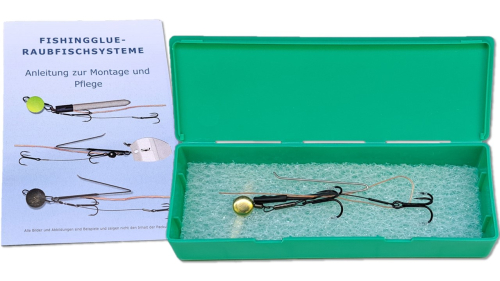 fishingglue-Raubfischsystem 08-11 cm; Modell: DRAHT ohne Kopf