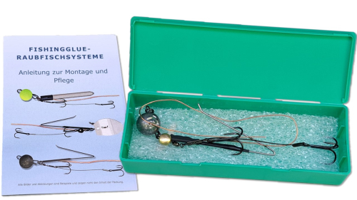 fishingglue-Raubfischsystem 11-14 cm; Modell: DRAHT Bleikopf